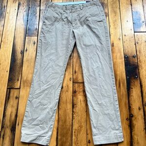 Polo Ralph Lauren Men’s 33x32 (Fits 32x31) Stretch Straight Fit Pants Chino Tan
